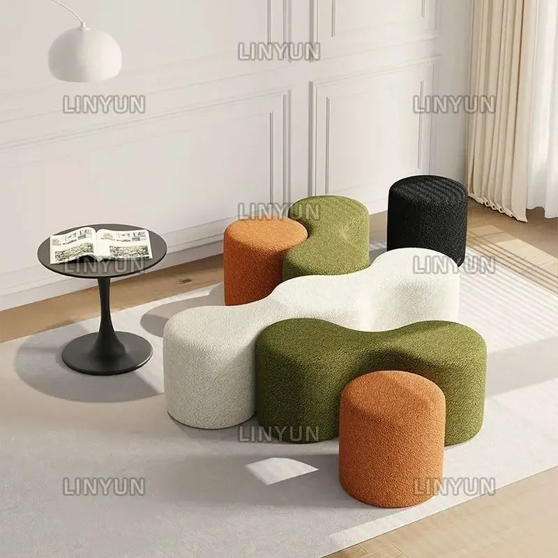 canapé combiné tissu pour bureau et espace loisirs - vue 2 sur 17