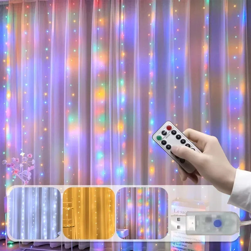 guirlande lumineuse led pour noël et décoration festive - vue 2 sur 14