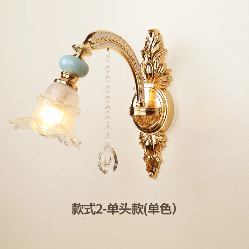 applique murale design nordique en cristal à led pour intérieur - vue 9 sur 10