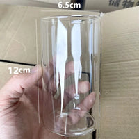 bougeoir en verre transparent pour bougies européennes et événements