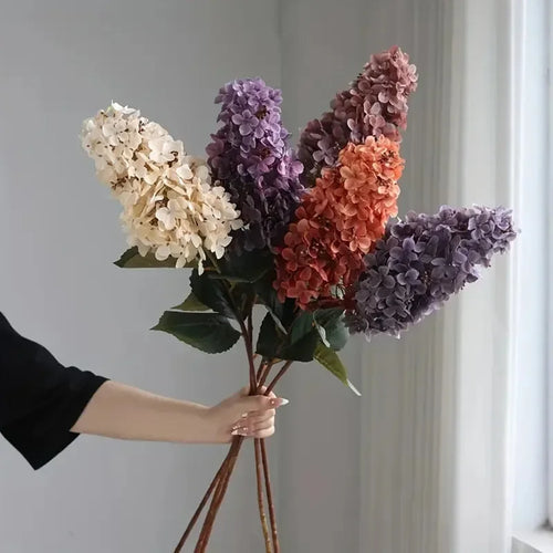 grande fleur d'hortensia artificielle pour décoration florale et mariage - vue 2 sur 11