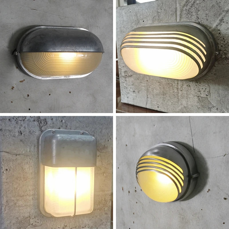applique murale led rétro industrielle étanche pour extérieur et jardin - vue 5 sur 20