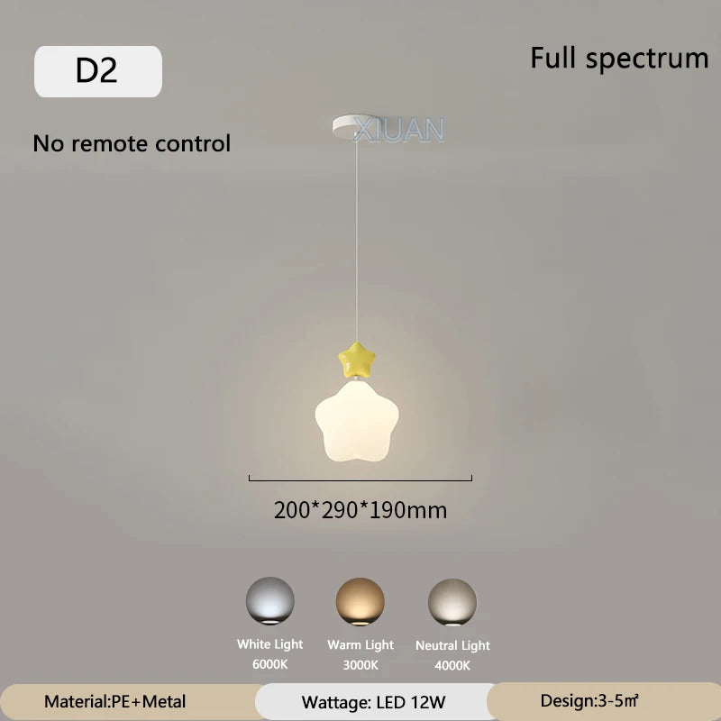 suspension modernes nuage lune étoile pour enfant - vue 10 sur 12