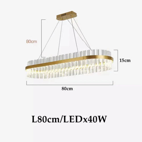 lustre led moderne en cristal pour un éclairage élégant - vue 13 sur 15