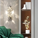 applique murale led moderne en verre de cristal avec 3 gradations variables