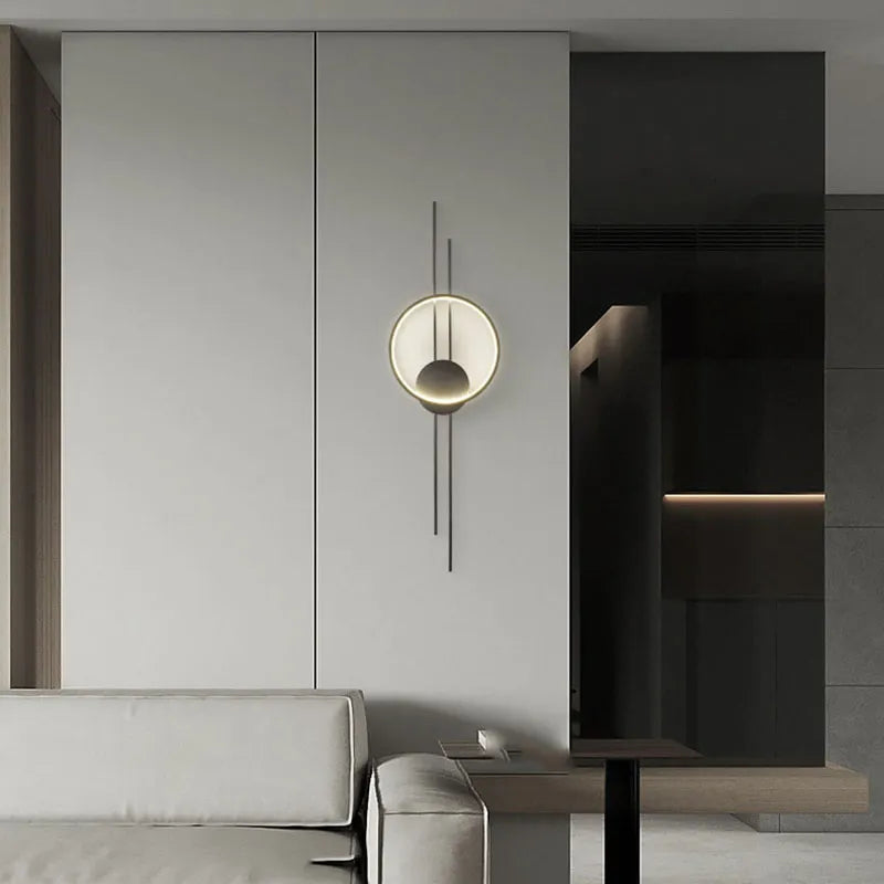 applique murale led cuivre ambiance gradation température - vue 5 sur 8