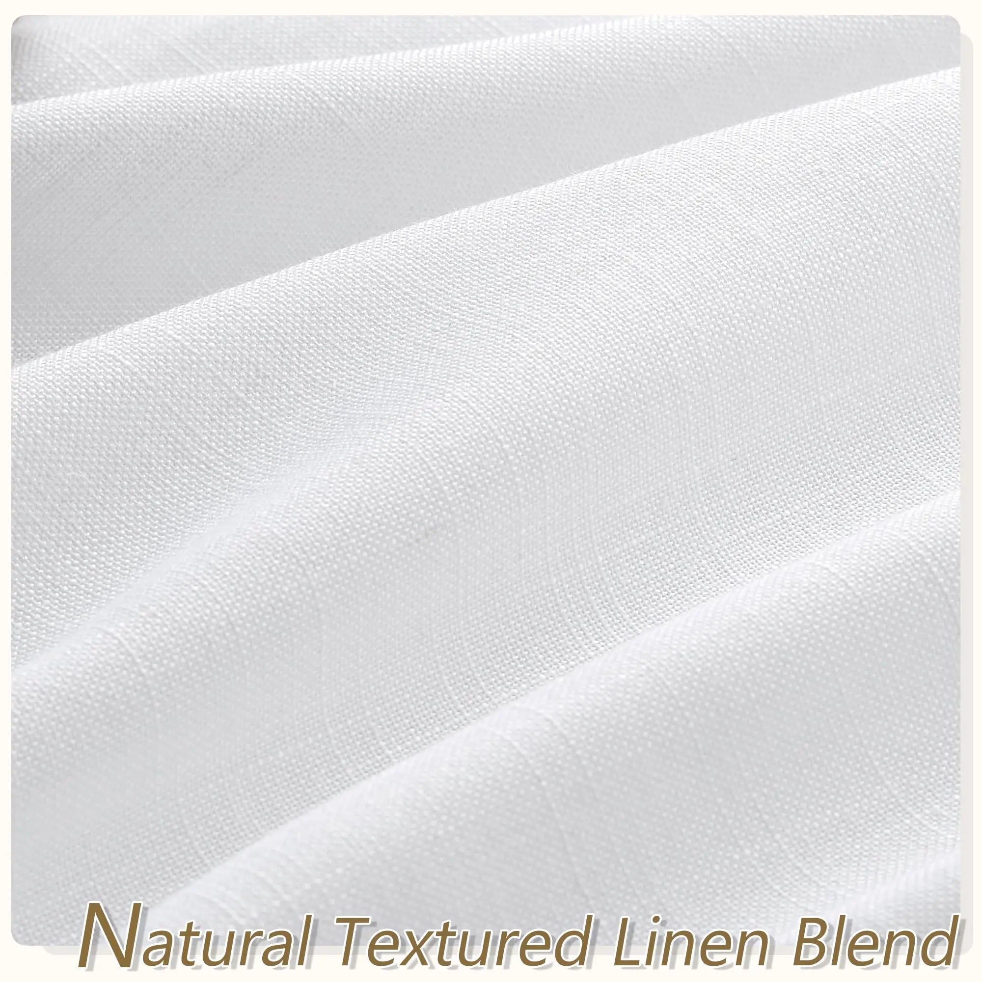 Voilage faux lin sur mesure extra long salon - vue 7 sur 9