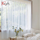 Voilage organza froissé long pour salon chambre fenêtre