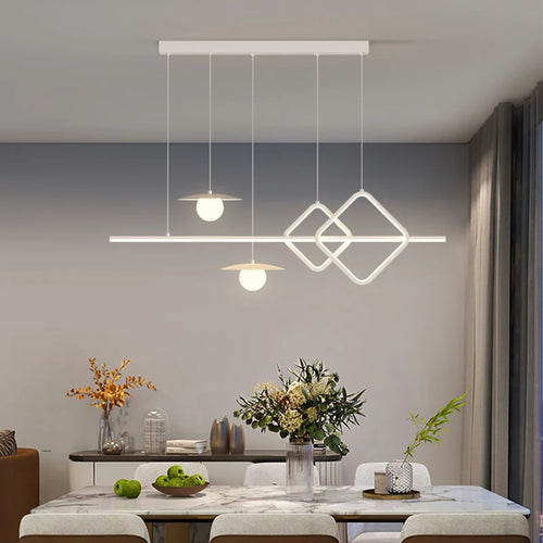 lustre nordique géométrique créatif pour restaurants et bars - vue 4 sur 18