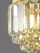 lustre en cristal de cuivre design pour décoration moderne