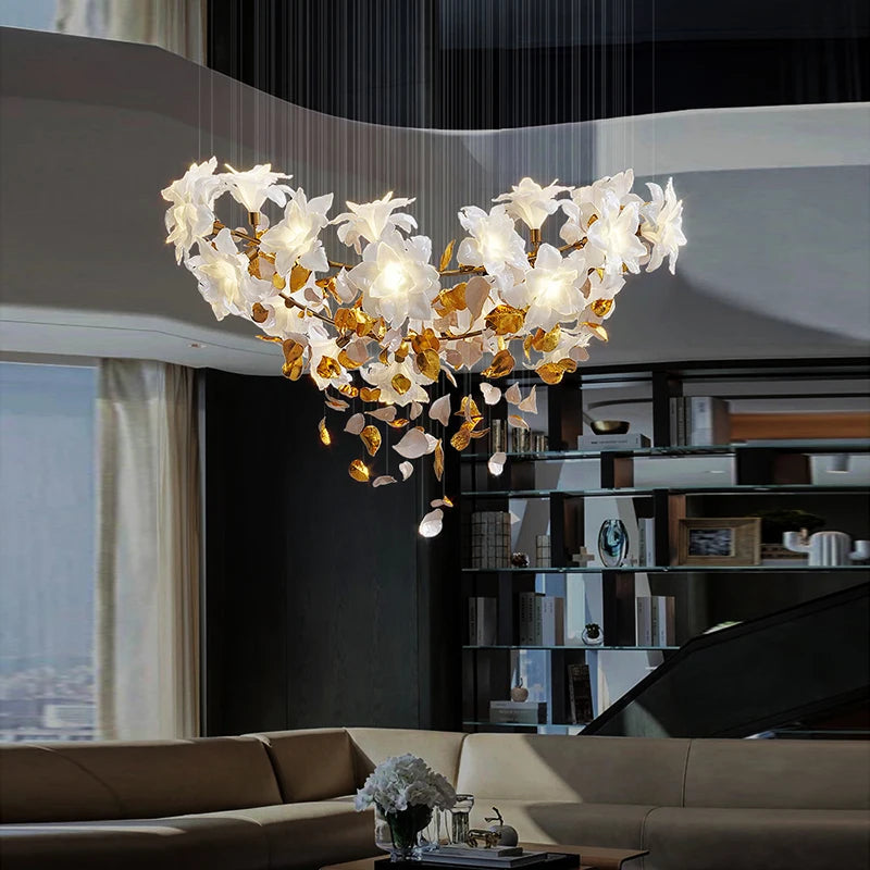 lustre led moderne pour décoration et éclairage maison - vue 3 sur 21