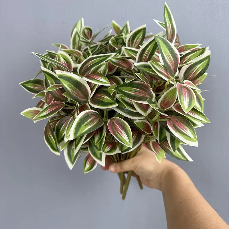 feuilles artificielles en plastique pour décoration florale intérieure - vue 5 sur 15