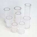 moule cylindrique à rayures pour fabrication de bougies en acrylique