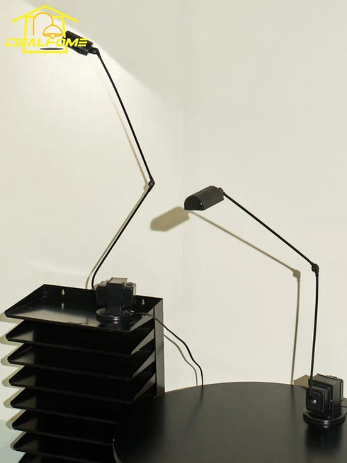 lampadaire à moteur à intensité variable design italien avec bras pivotant - vue 4 sur 16