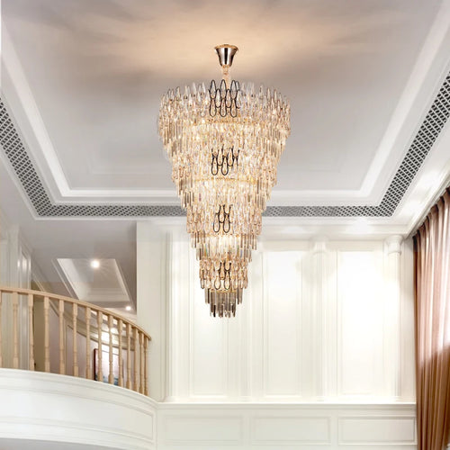 lustre en cristal pour un éclairage élégant et moderne - vue 2 sur 10