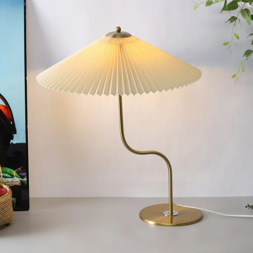 lampe à poser rétro en forme de parapluie décoratif pivotant - vue 6 sur 12