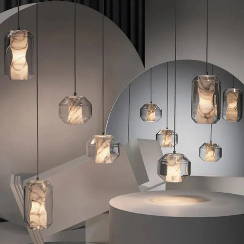 Suspension en marbre au design moderne - vue 2 sur 27