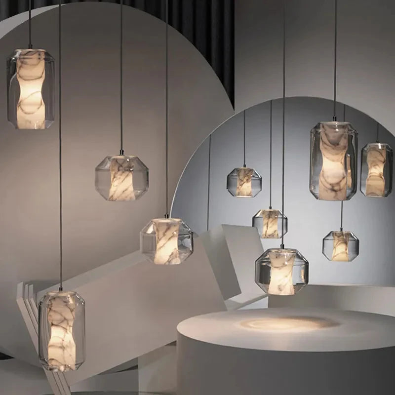 Suspension en marbre au design moderne - vue 2 sur 27