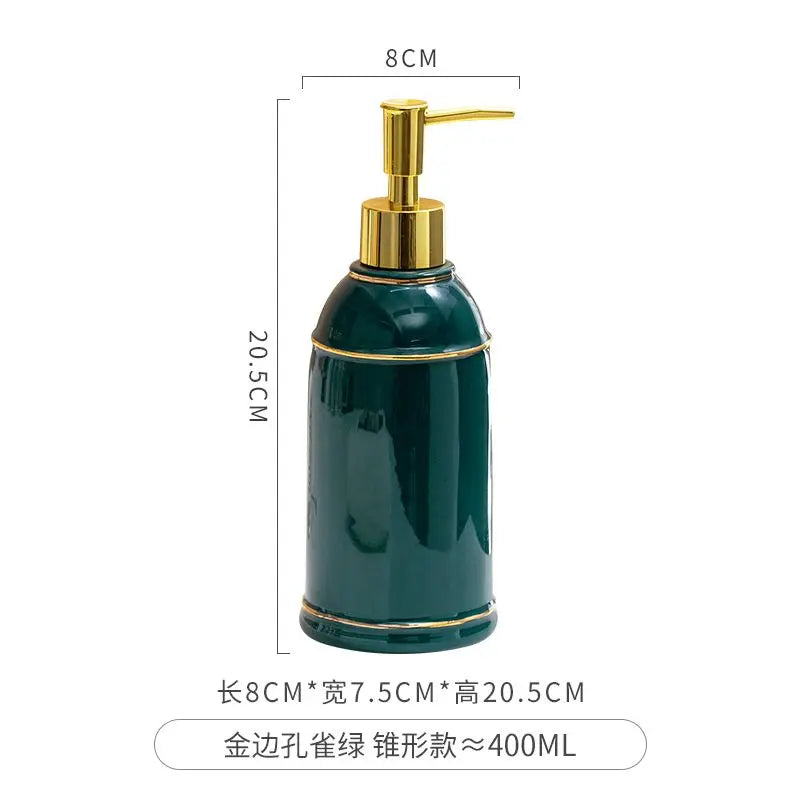 distributeur de savon céramique pour gel douche et désinfectant - vue 17 sur 30