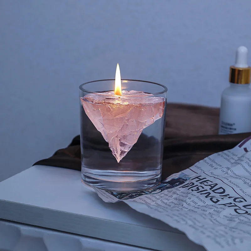bougie parfumée flottante mont fuji pour aromathérapie et décoration - vue 1 sur 11