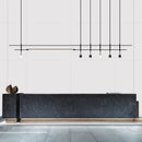 lustre minimaliste réglable en hauteur pour divers espaces