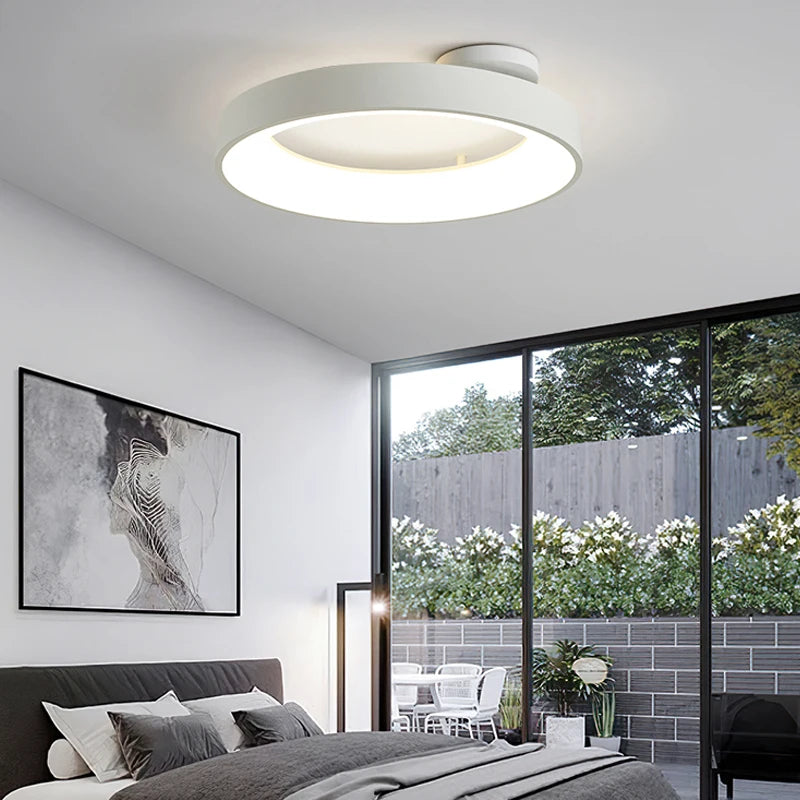 lustre led nordique simple pour décoration intérieure morandi - vue 5 sur 8