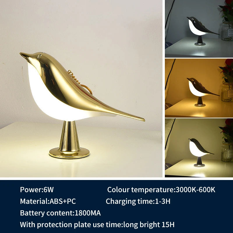 lampe chevet led bois interrupteur tactile moderne simple décoratif intérieur - vue 11 sur 11