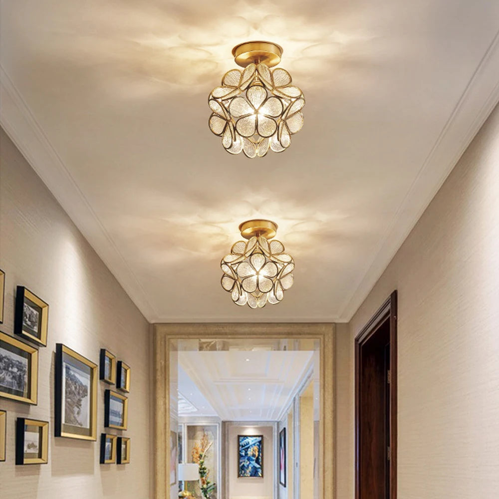 plafonnier moderne en cristal led pour décoration luminaire - vue 5 sur 7