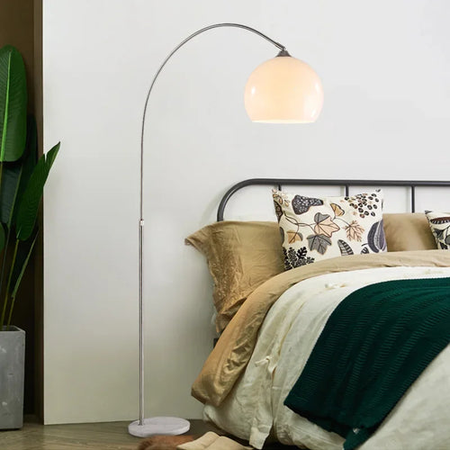 lampadaire incurvé nordique créatif en acier inoxydable pour intérieur - vue 3 sur 8