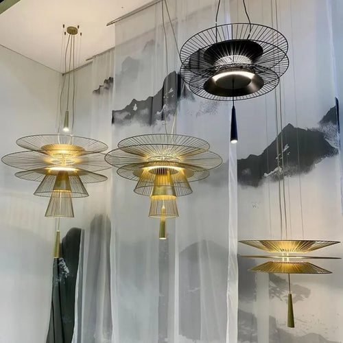 lustre led design nordique pour tables de bar et décoration maison - vue 4 sur 15