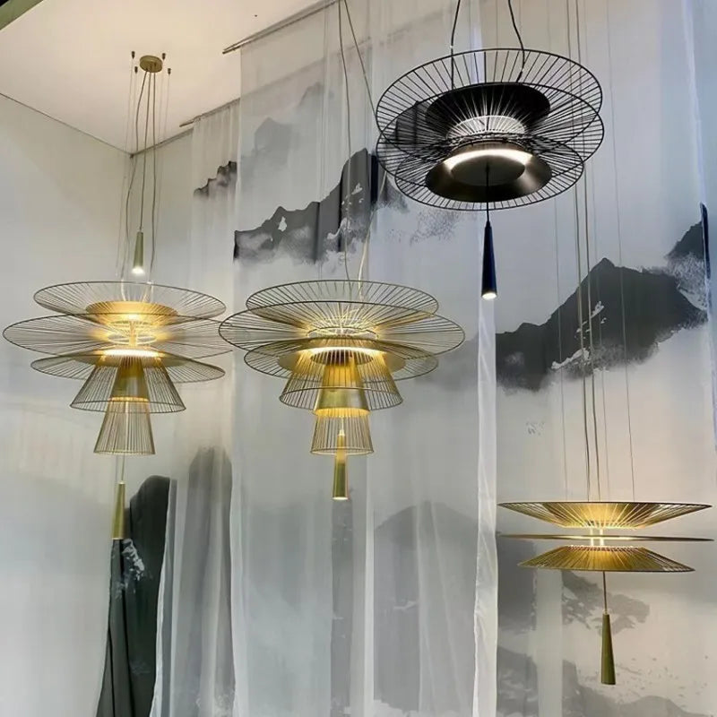 lustre led design nordique pour tables de bar et décoration maison - vue 4 sur 15