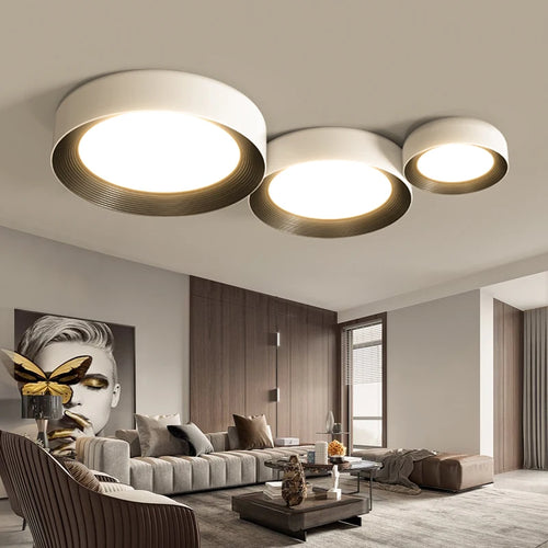 Lampe de couloir d'entrée d'allée minimaliste Simple moderne Protection des yeux salle de vie lustres créatif petit plafonnier rond - vue 2 sur 11