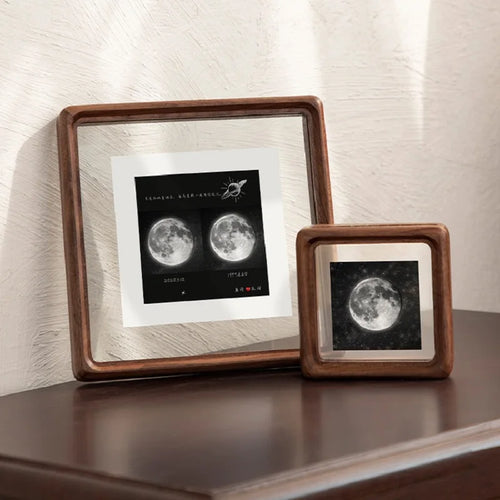 cadre photo double face en bois et verre pour décoration intérieure - vue 2 sur 6