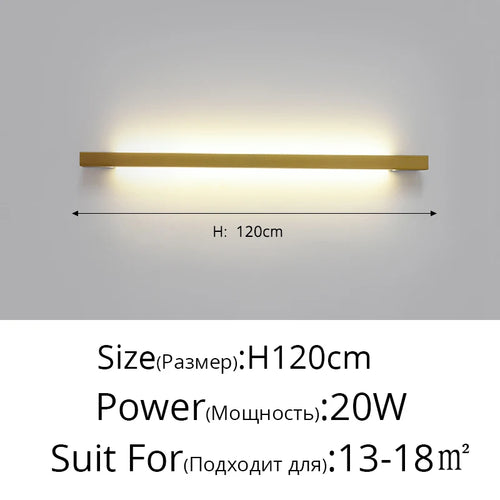 Applique murale à bande LED minimaliste moderne - vue 14 sur 16