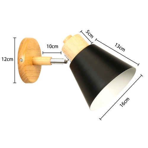 applique murale nordique en bois avec tête directionnelle - vue 14 sur 23