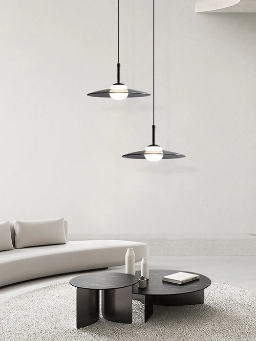suspension minimaliste en verre pour café bar et restaurant - vue 2 sur 9