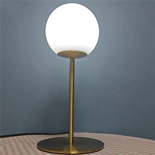 lampe de table moderne créative en verre led nordique - vue 6 sur 7