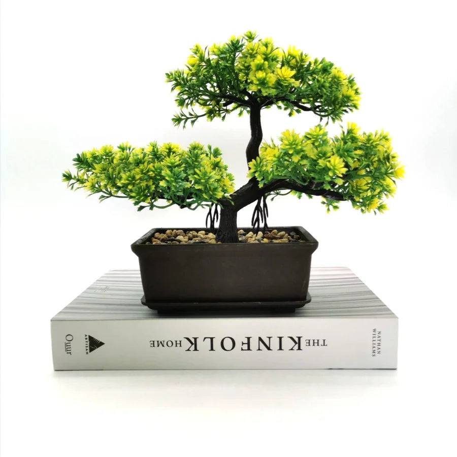 plantes de pin artificielles bonsaï arbre ornemental décoration intérieure - vue 6 sur 7