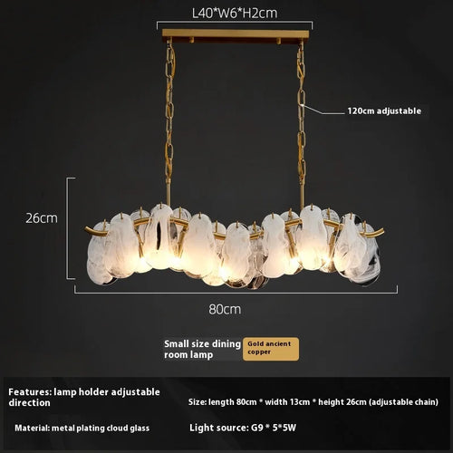 suspension en verre nuage design haut de gamme pour intérieur élégant - vue 9 sur 8