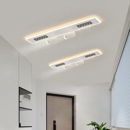 plafonnier led moderne avec projecteur luminaire décoratif d'intérieur - vue 3 sur 18
