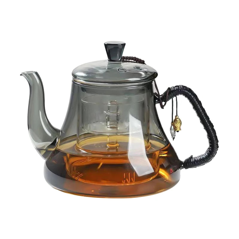 théière verre borosilicate 1 2l infuseur intégré 14x12cm - vue 7 sur 7