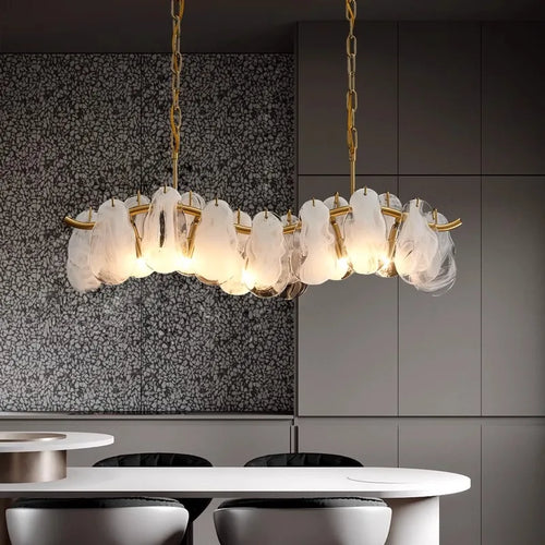 suspension en verre nuage design haut de gamme pour intérieur élégant - vue 2 sur 8
