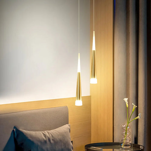 Thrisdar 7W cône Long Tube suspension LED lumière chambre chevet lampes suspendues boutique Bar café salle à manger cuisine suspension - vue 3 sur 11