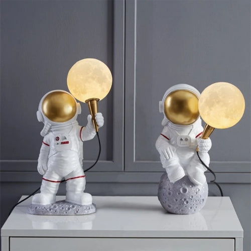 Nordique LED personnalité astronaute lune applique chambre d'enfants cuisine salle à manger chambre étude balcon allée lampe décoration - vue 3 sur 10