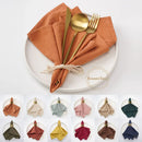 Serviette de table coton lavé style vintage rustique