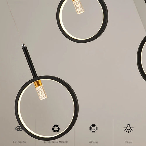 suspension moderne à led pour intérieur élégant et design - vue 5 sur 10