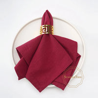 Serviette de table coton lavable style pastoral 24