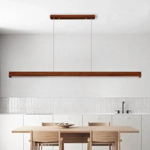 Lustre nordique Simple en bois massif - vue 4 sur 7