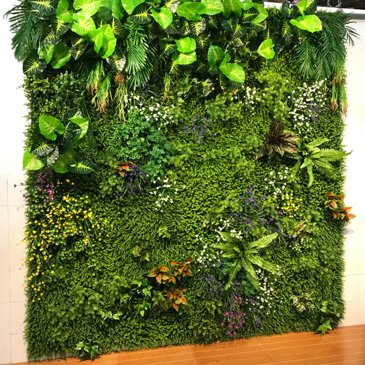 mur végétal artificiel réutilisable pour jardin décoration et protection UV - vue 9 sur 9