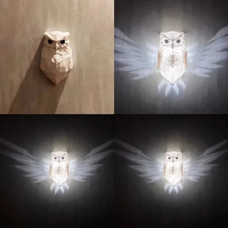 applique murale led hibou aigle décoration créative pour la maison - vue 5 sur 13